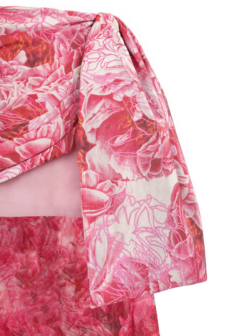 3D Flora Mini Skirt with Sash