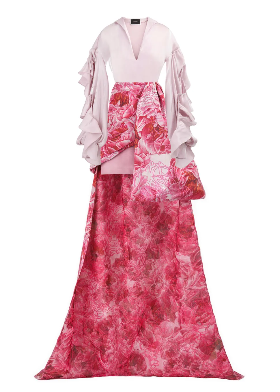 3D Flora Mini Skirt with Sash