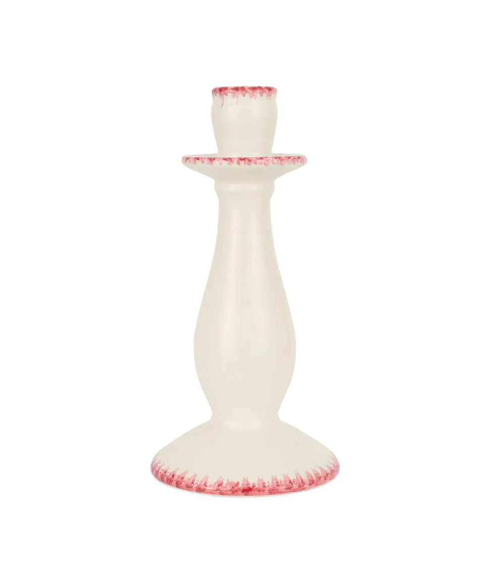 Daisy Candlestick in Raspberry