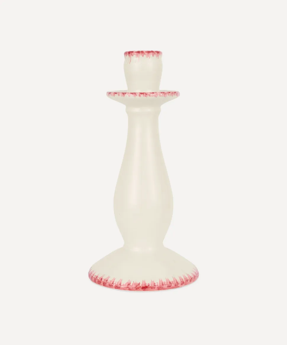 Daisy Candlestick in Raspberry