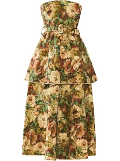 Daisy Dress in Flora Floral Jacquard