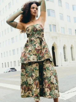 Daisy Dress in Flora Floral Jacquard