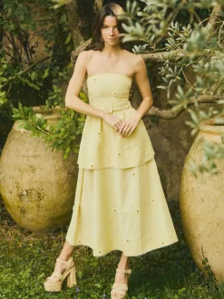 Daisy Dress in Soft Butter Yellow