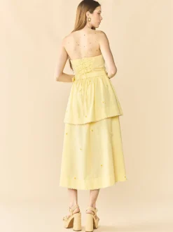 Daisy Dress in Soft Butter Yellow