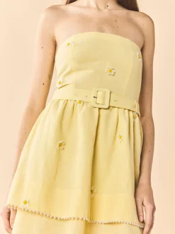 Daisy Dress in Soft Butter Yellow