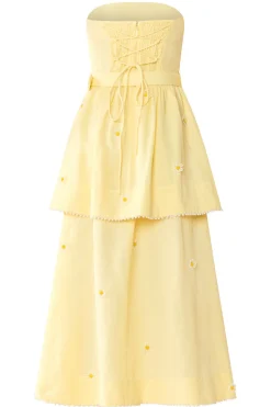 Daisy Dress in Soft Butter Yellow