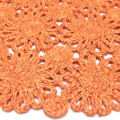 Daisy Jute 15" Round Placemat in Natural, Set of 4