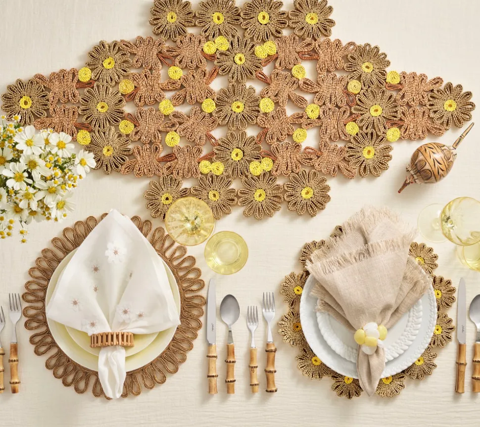 Daisy Runner in Natural & Ivory