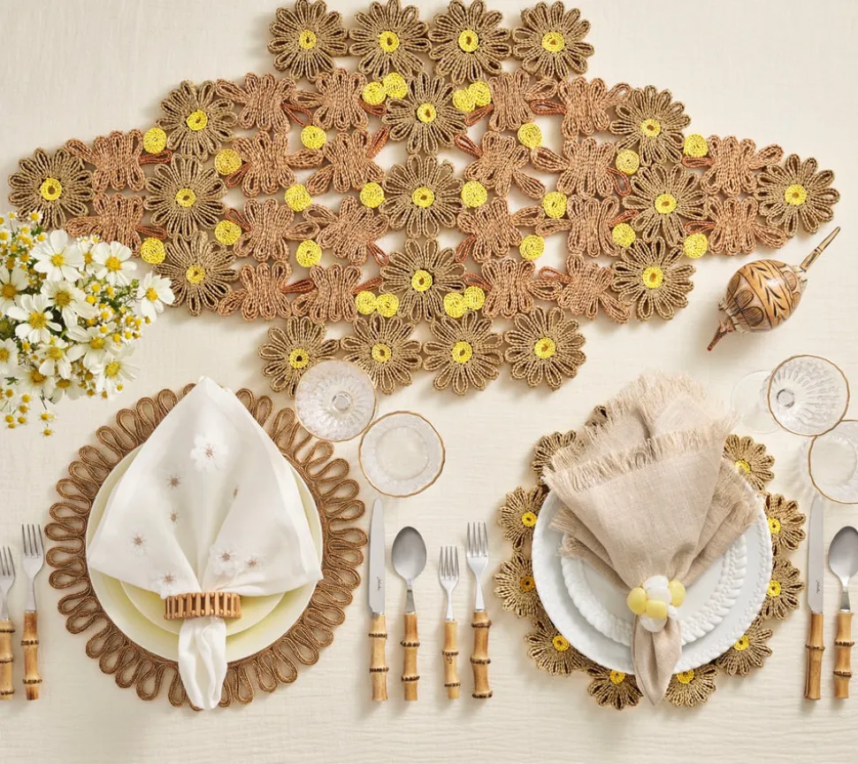 Daisy Runner in Natural & Ivory