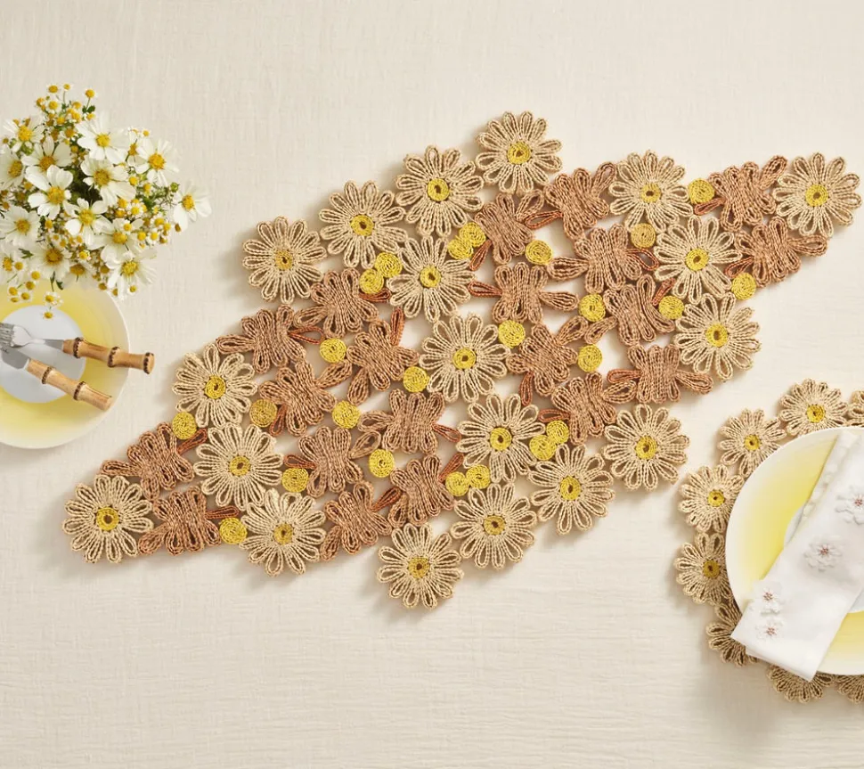 Daisy Runner in Natural & Ivory
