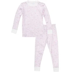 Dallas Fort Worth Two Piece Kids Pajamas in Love Field Pink