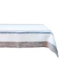 Danish Stripe 52" Table Square in Taupe