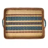 Danish Stripe 21" Tray in Navy