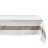 Danish Stripe 60" x 120" Tablecloth in Taupe