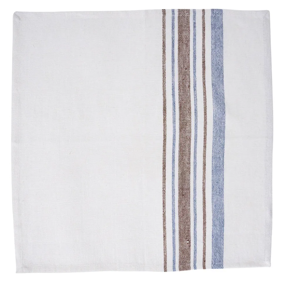 Danish Stripe Napkin in Taupe, Set of 4