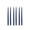 Danish Taper Candles in Denim Blue, Set of 6