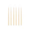Danish Taper Candles in Ivory, Set of 6