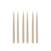 Danish Taper Candles in Linen, Set of 6
