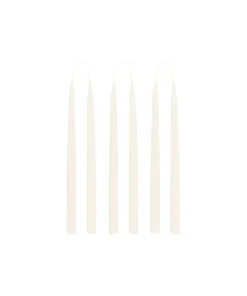 Danish Taper Candles in Soft White, Set of 6