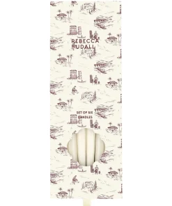 Danish Taper Candles in Soft White, Set of 6