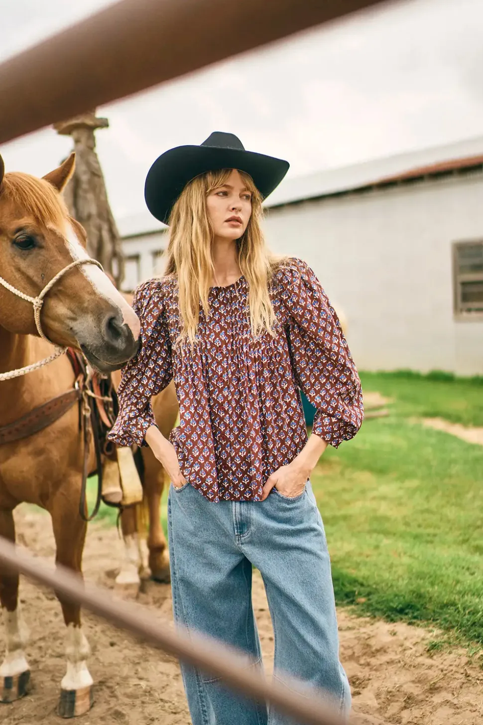Daphne Top in Autumn Fleur Fig