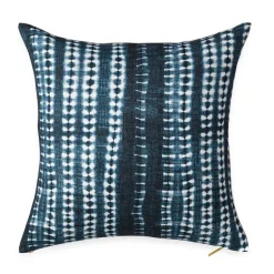 Dark Vines Indigo Throw Pillow