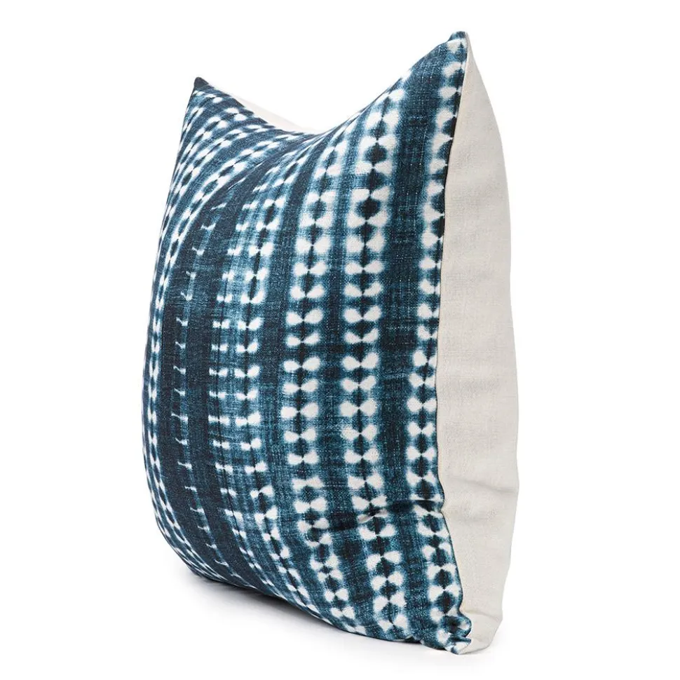 Dark Vines Indigo Throw Pillow