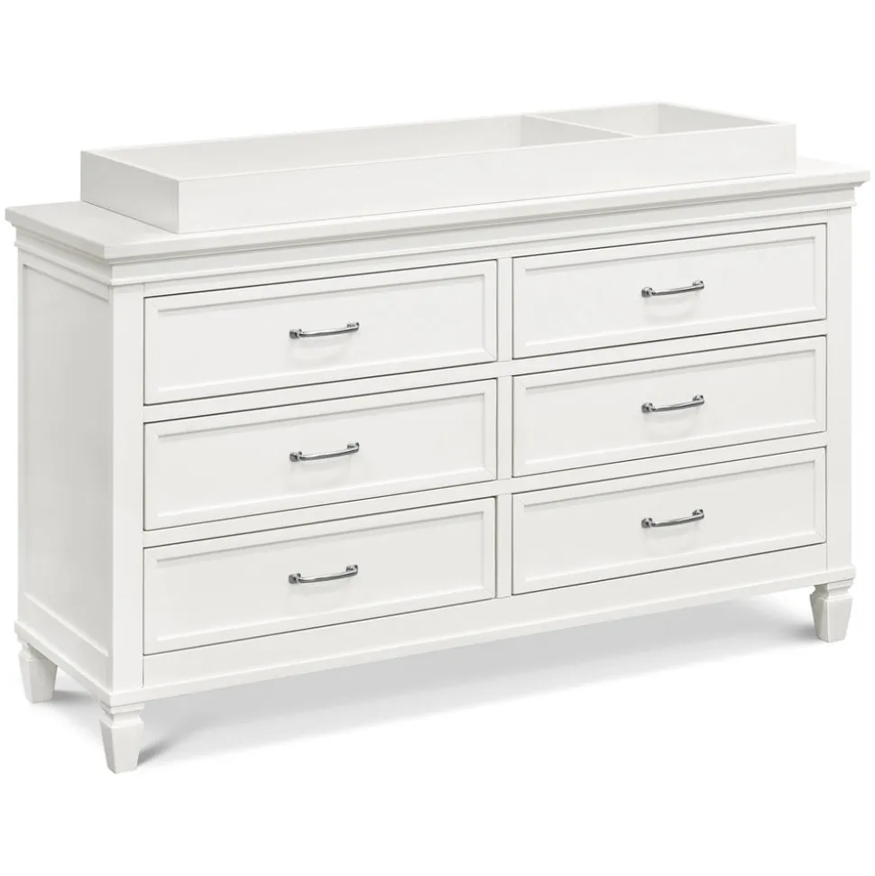 Darlington 6-Drawer Assembled Dresser in Warm White