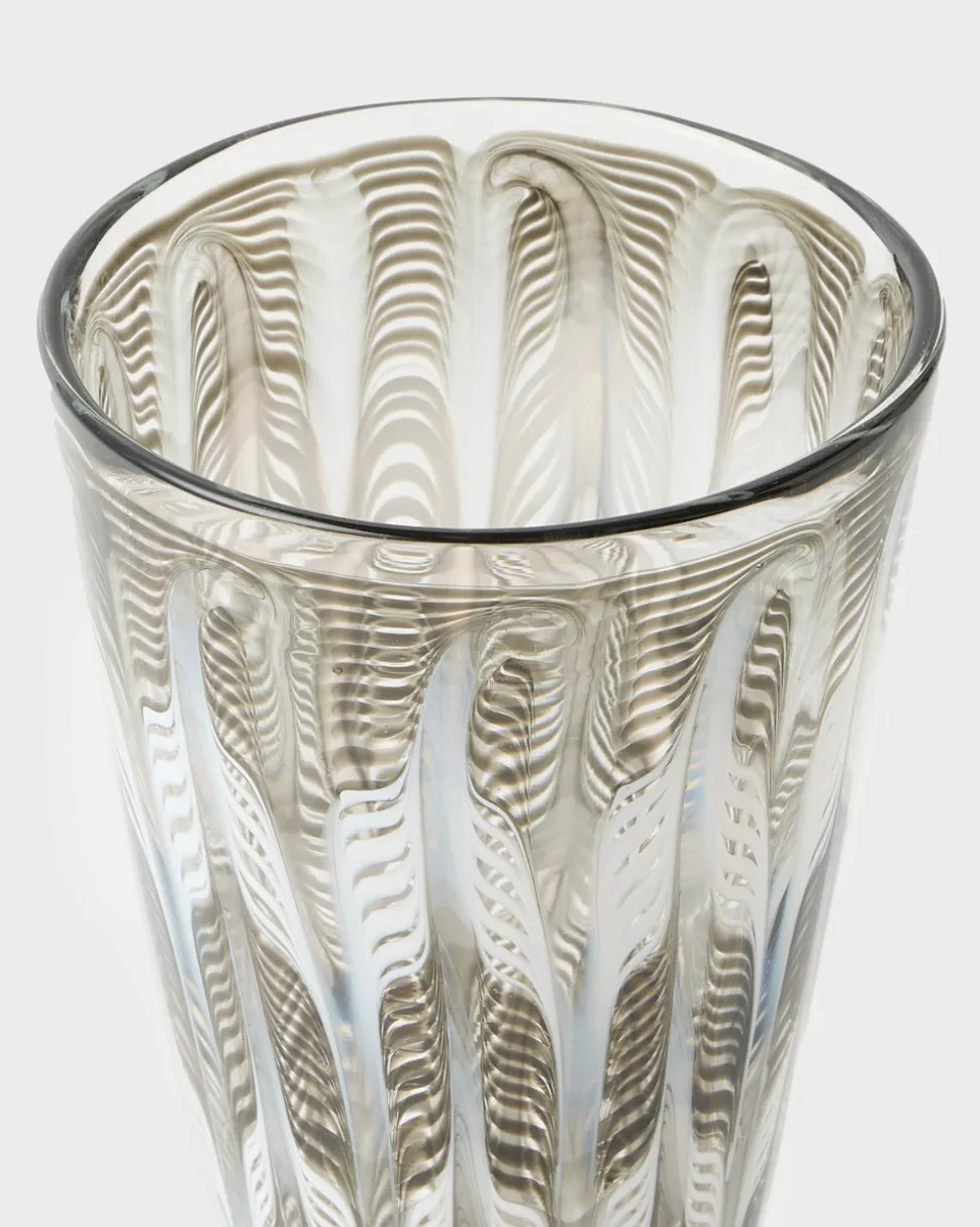 D’Ascoli Donatello Flute Glasses in Walnut, Set of 6