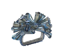 Dazzle Napkin Ring in Midnight, Set of 4