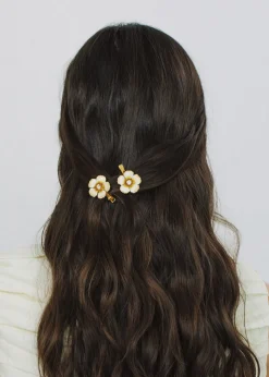 Debbie Hair Clips in Champagne