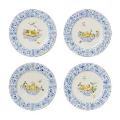 Delft Plates in Lemons, Set of 4