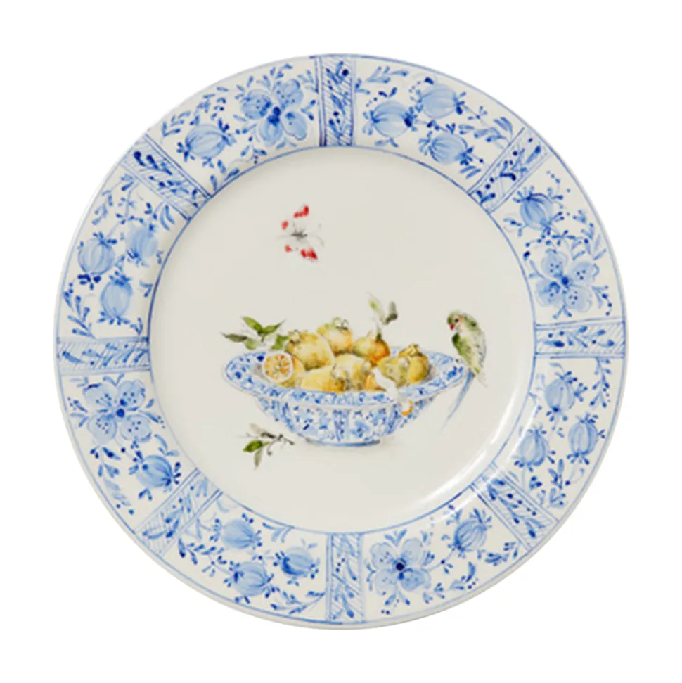 Delft Plates in Lemons, Set of 4