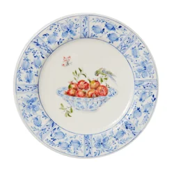 Delft Plates in Pomegranates, Set of 4