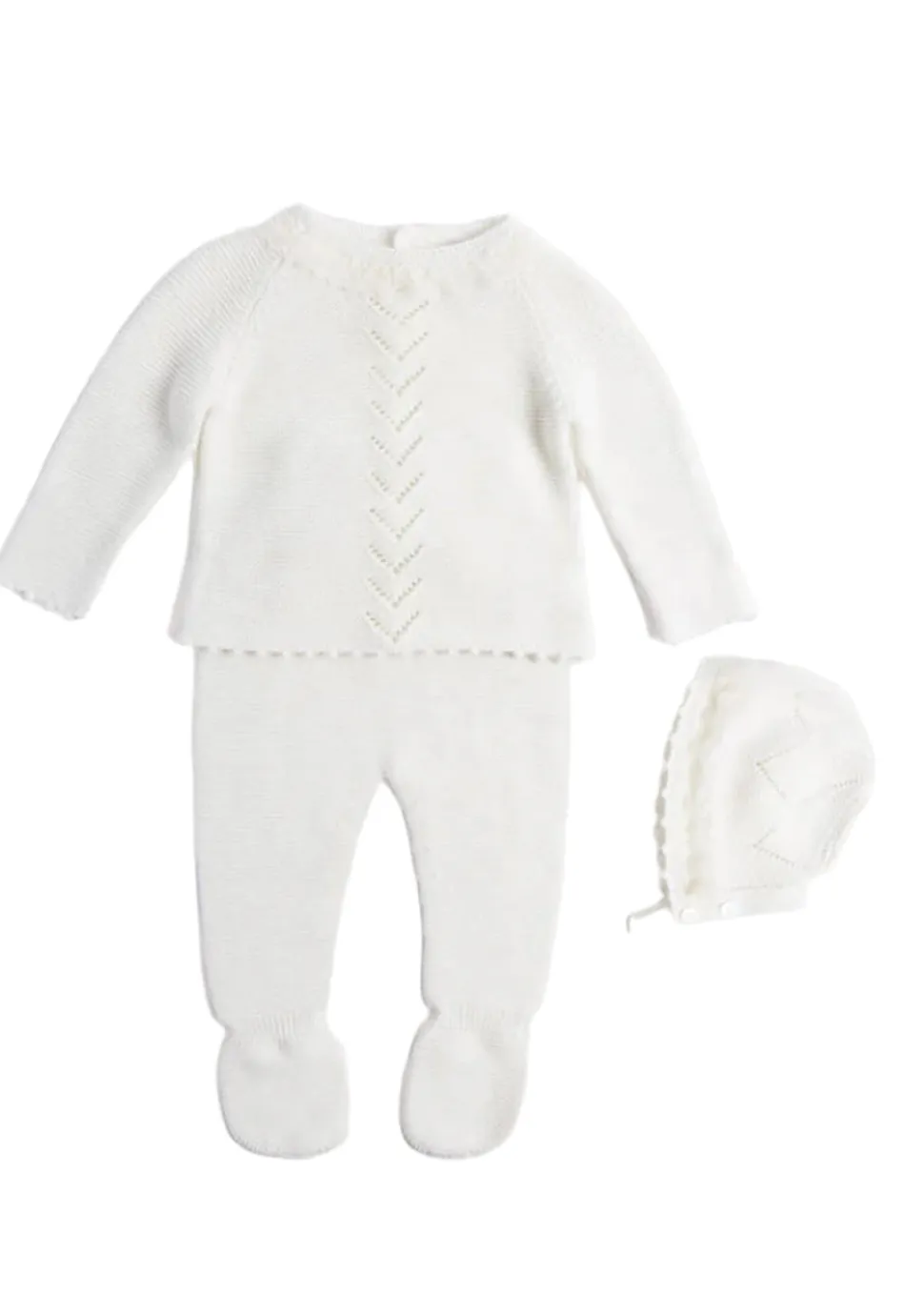 Delicate Lace Cotton Set in Ivory