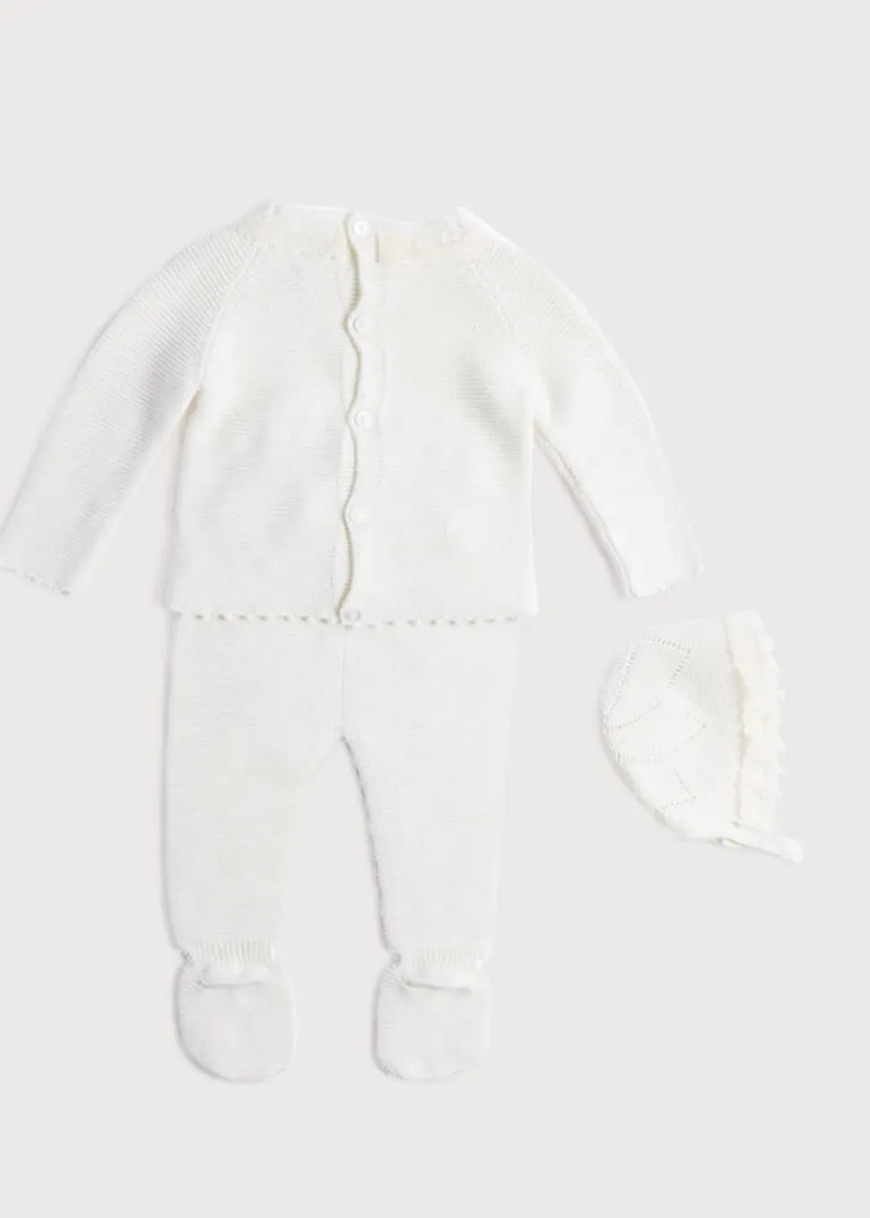 Delicate Lace Cotton Set in Ivory