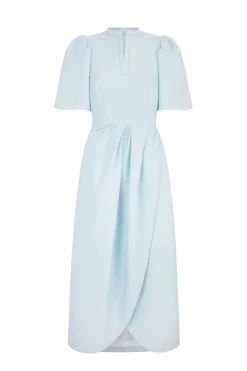 Delphine Dress Ice Blue Cloqué