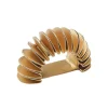 Demilune Napkin Ring in Gold, Set of 4