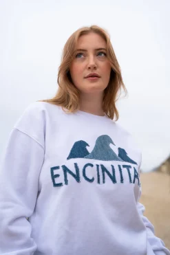 Denim Letter Sweatshirt