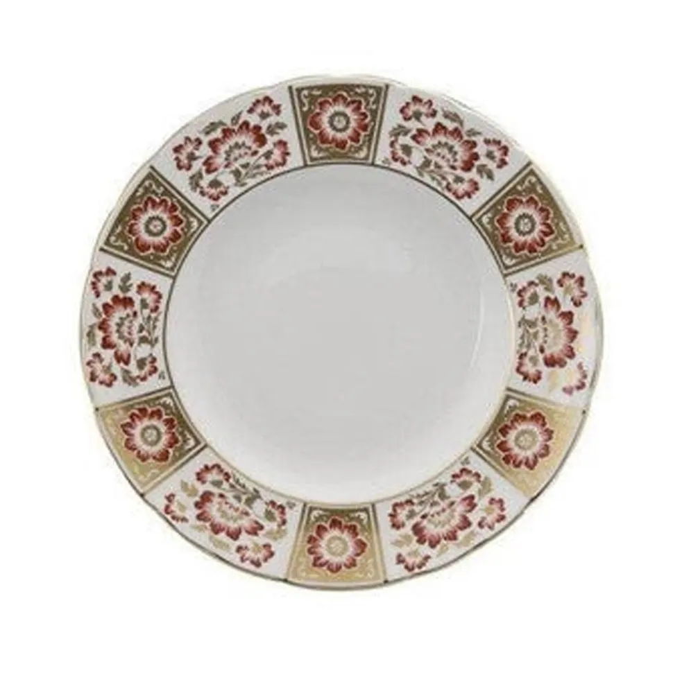 Derby Panel Dinnerware in Red