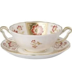Derby Panel Dinnerware in Red