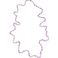 Desert Blooms Mariposa Pink Sapphire Long Necklace