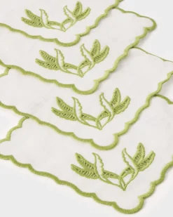 DESTREE x Cabana Embroidered Cocktail Napkins, Set of 4
