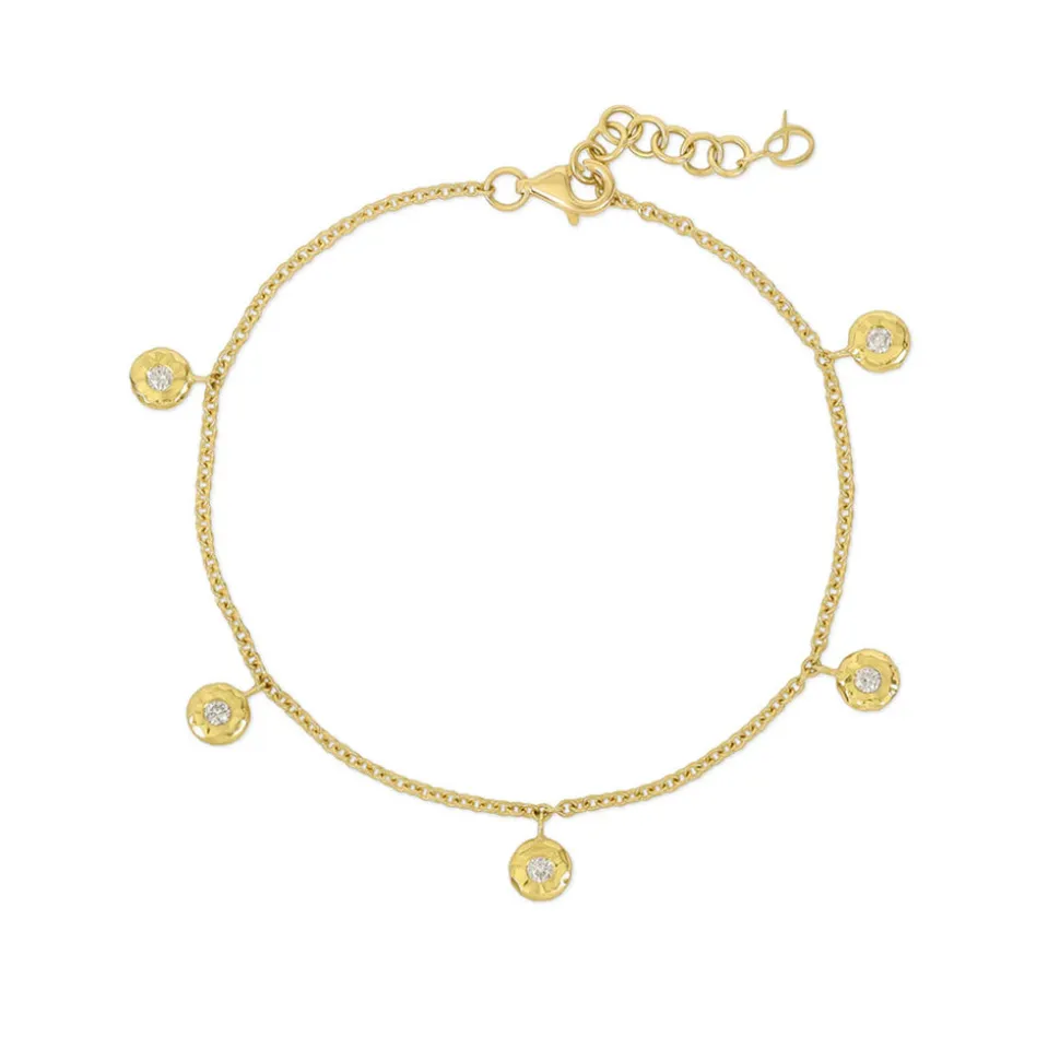 Diamond Five Nesting Gem Bracelet