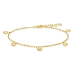 Diamond Five Nesting Gem Bracelet
