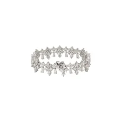 Diamond Fleur-De-Lys Bracelet
