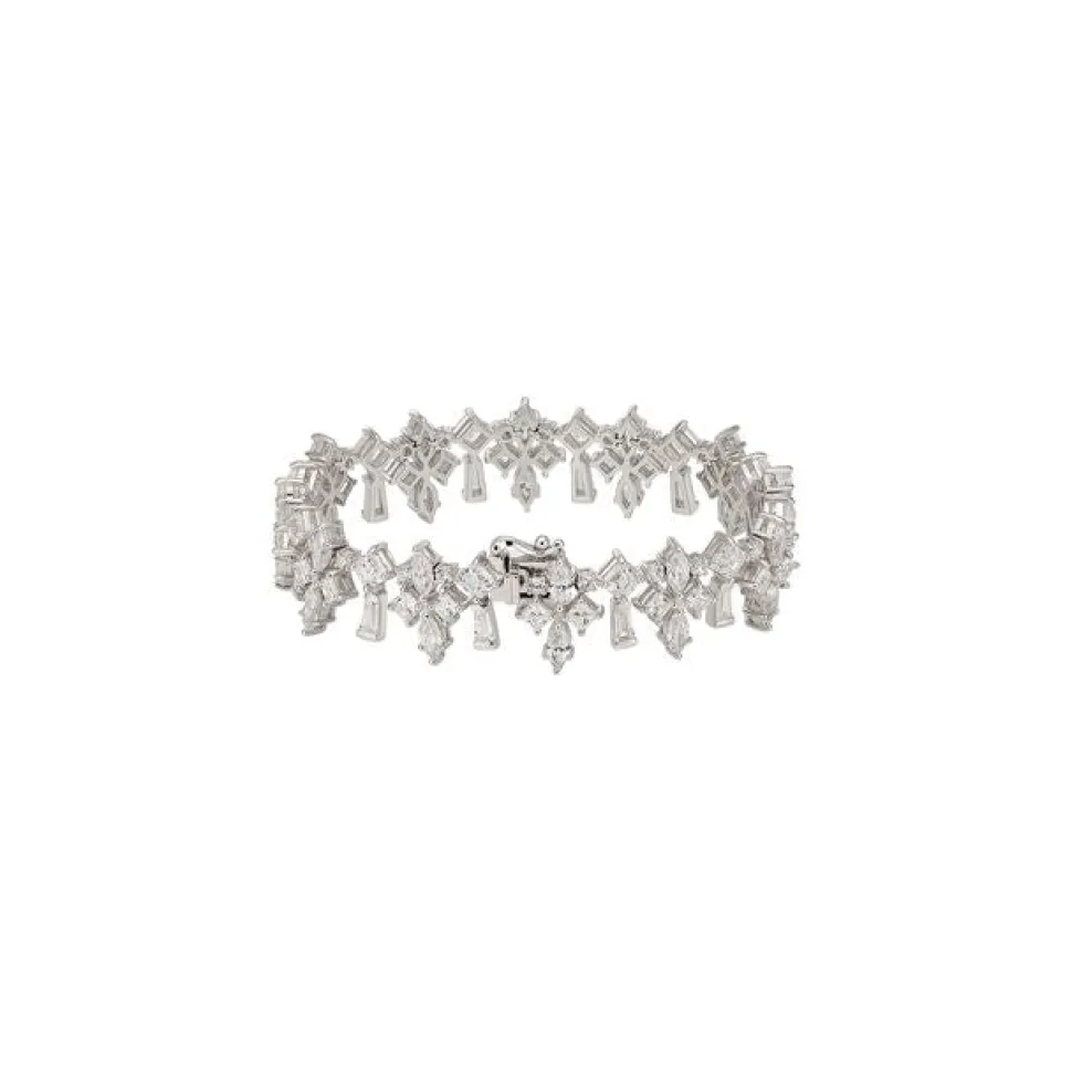 Diamond Fleur-De-Lys Bracelet