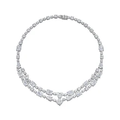 Diamond Love Heart Choker