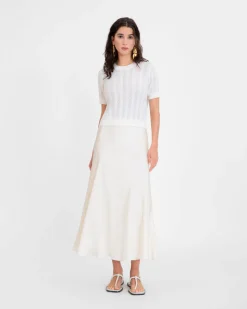 Diane Knit Top in Cream