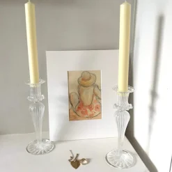 Dinner Candles in Foxglove Ivory